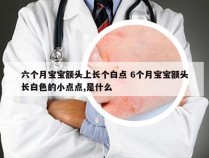 六个月宝宝额头上长个白点 6个月宝宝额头长白色的小点点,是什么