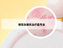 哪家白癜风治疗最专业