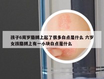 孩子6周岁胳膊上起了很多白点是什么 六岁女孩胳膊上有一小块白点是什么