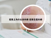 后背上为什么会长癣 后背总是长癣