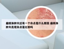 扁桃体肿大还有一个白点是什么原因 扁桃体肿大出现白点是化脓吗