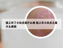 腿上长了小白点是什么病 腿上长小白点儿是什么原因