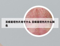 百癣夏塔热片用于什么 百癣夏塔热片什么颜色