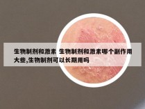 生物制剂和激素 生物制剂和激素哪个副作用大些,生物制剂可以长期用吗