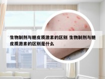 生物制剂与糖皮质激素的区别 生物制剂与糖皮质激素的区别是什么