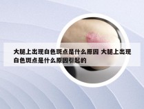 大腿上出现白色斑点是什么原因 大腿上出现白色斑点是什么原因引起的