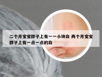 二个月宝宝脖子上有一一小块白 两个月宝宝脖子上有一点一点的白