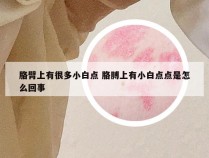 胳臂上有很多小白点 胳膊上有小白点点是怎么回事