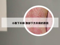 小腹下长癣 腹部下方长癣的原因