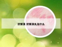 伏银清 伏银清丸治什么