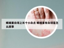 眼睛里白球上长个小白点 眼睛里有白球是怎么回事